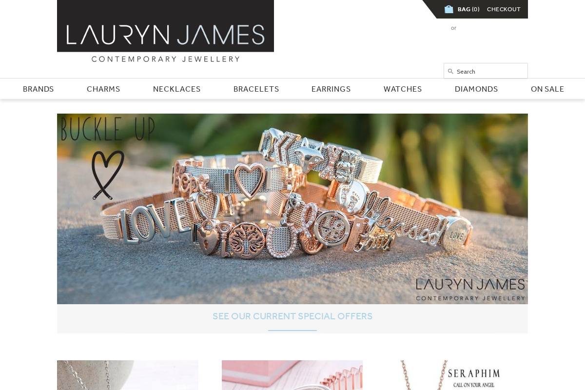 laurynjames.co.uk homepage screenshot