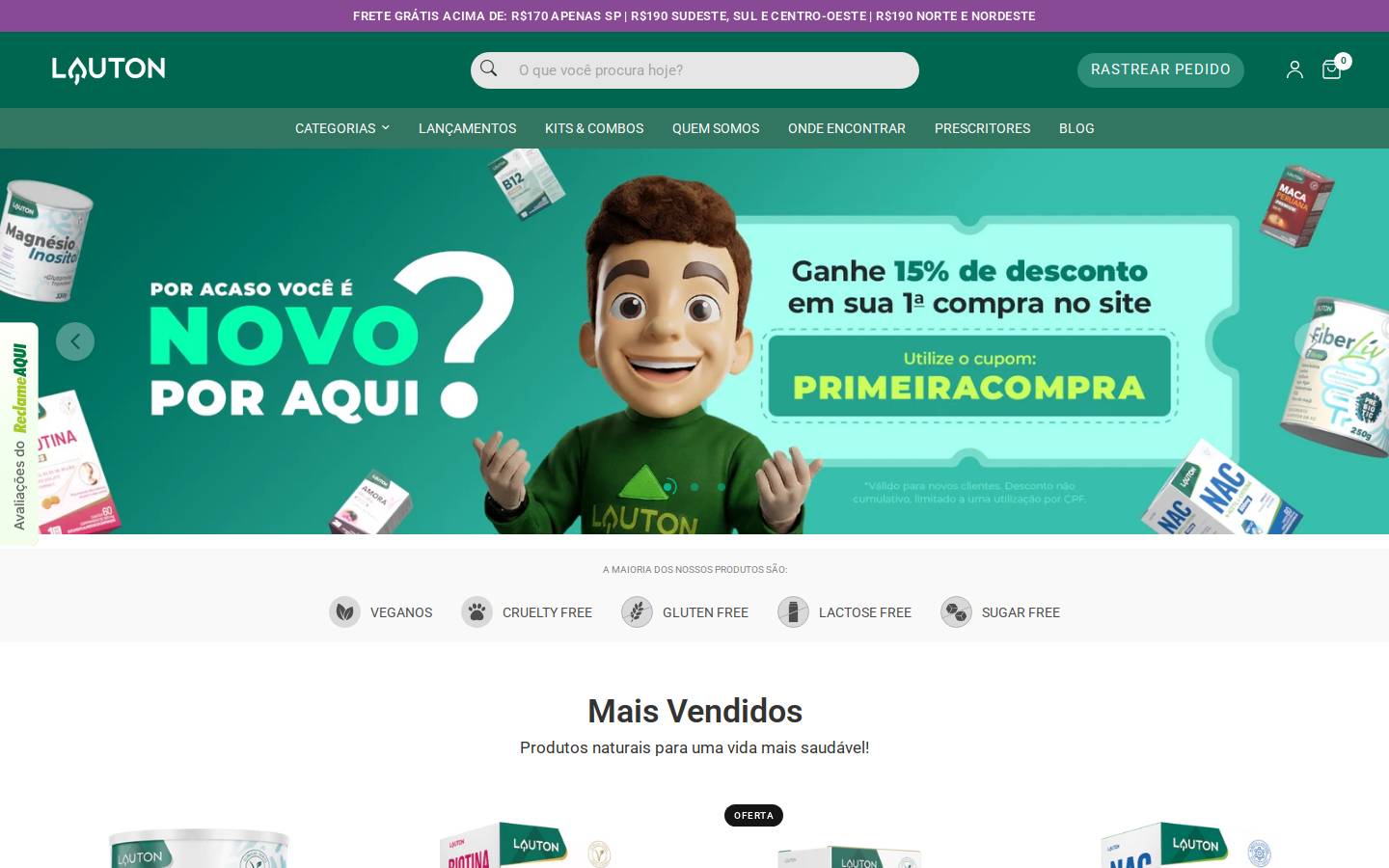 lauton.com.br homepage screenshot
