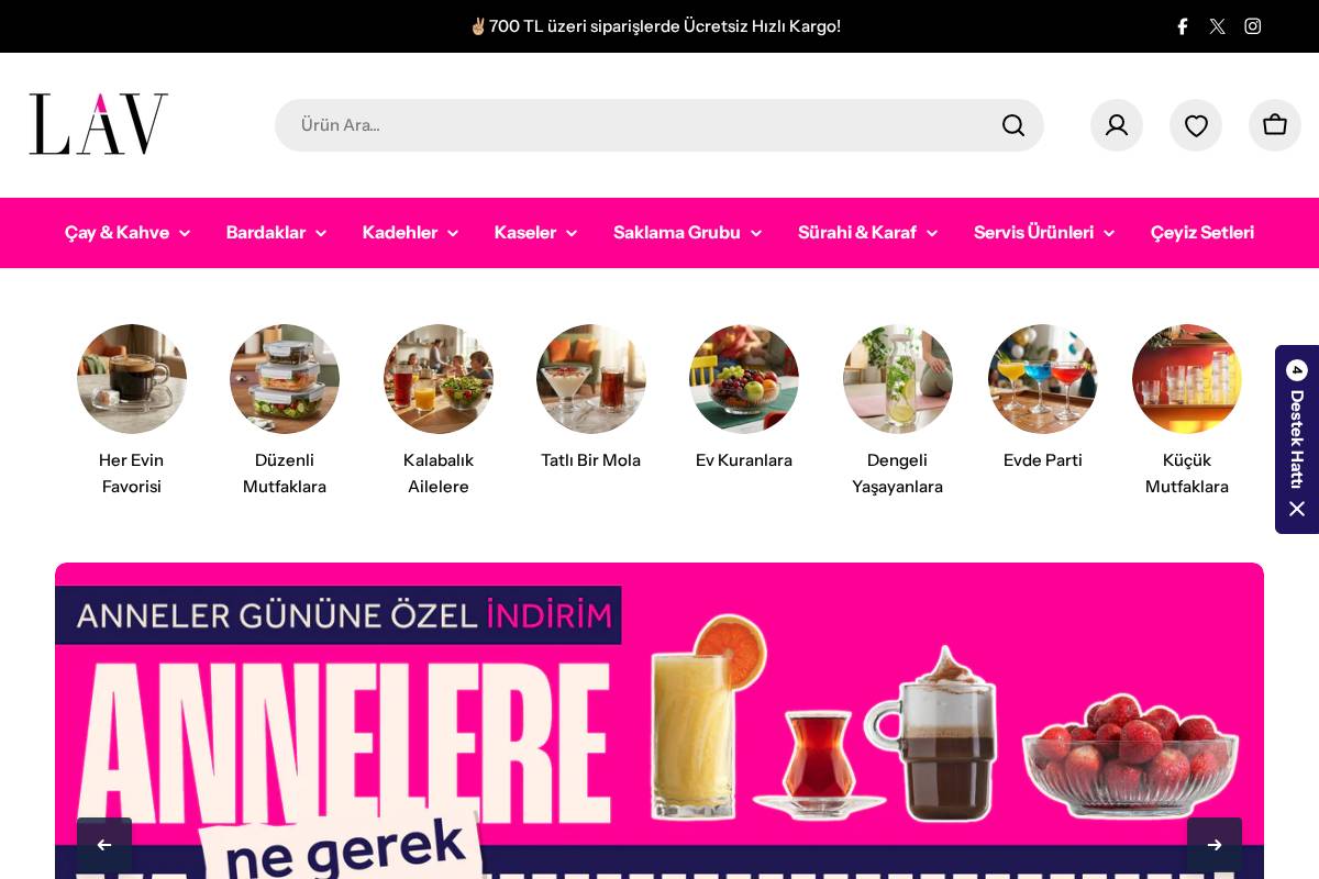 lav.com.tr homepage screenshot