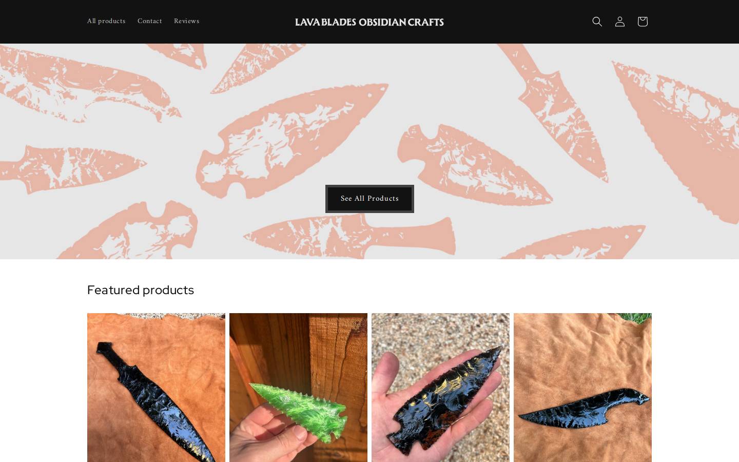 lavablades.com homepage screenshot