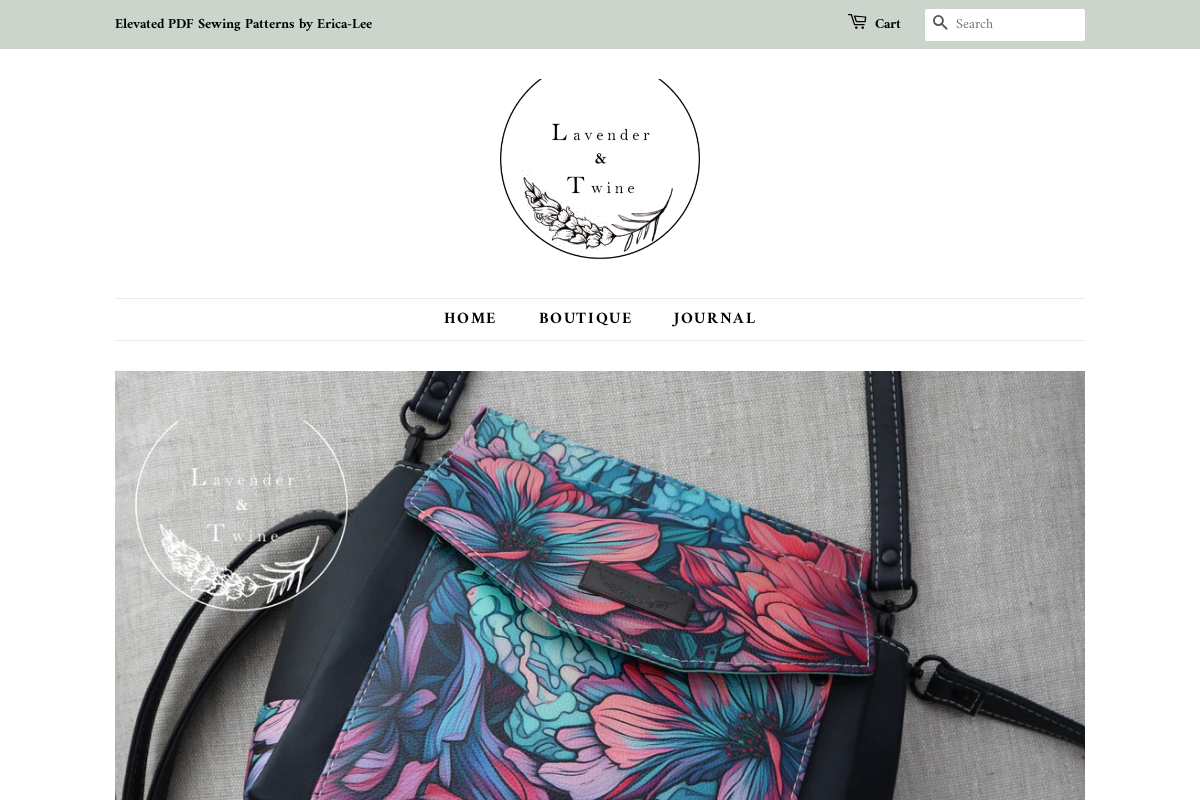 lavender-and-twine.com homepage screenshot