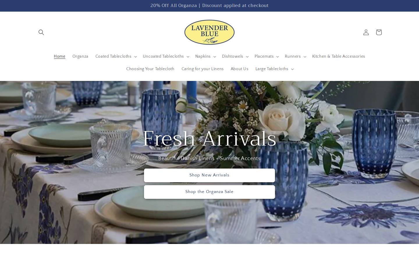 lavenderblue-la.com homepage screenshot