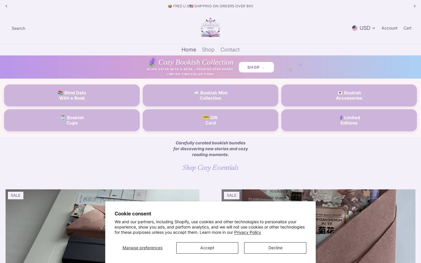 lavenderblushstudio.com homepage screenshot