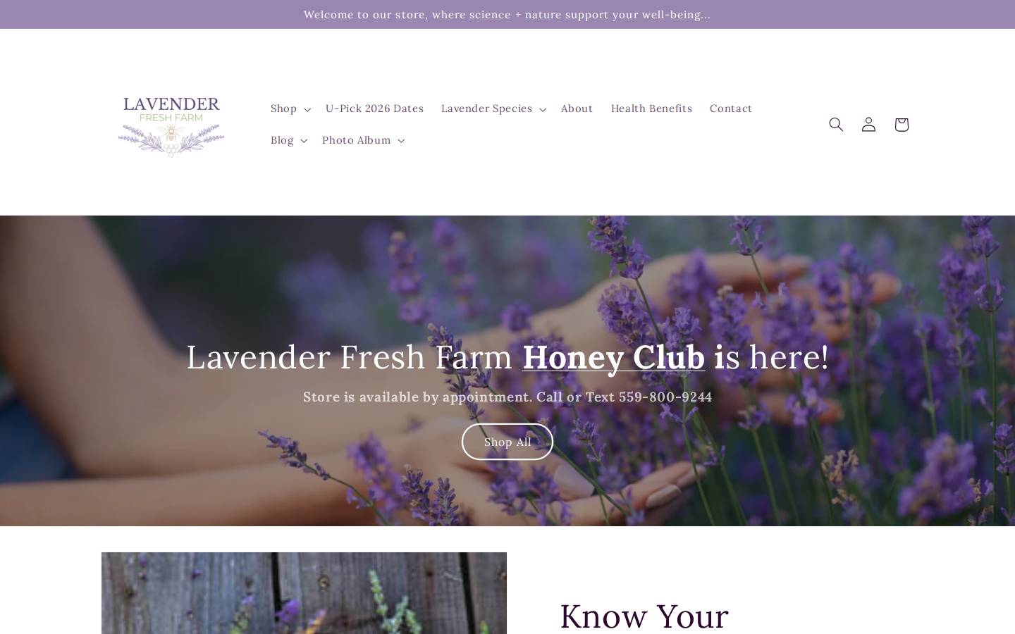 lavenderfreshfarms.com homepage screenshot