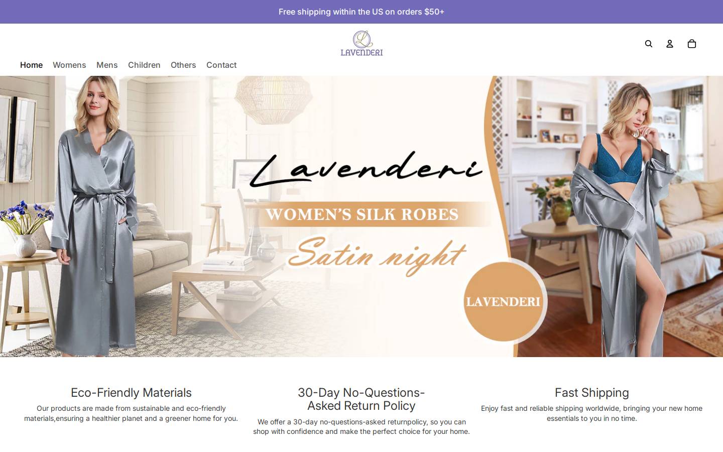 lavenderi.com homepage screenshot