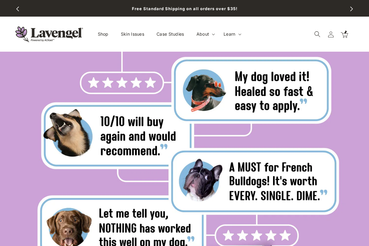 lavengel.com homepage screenshot