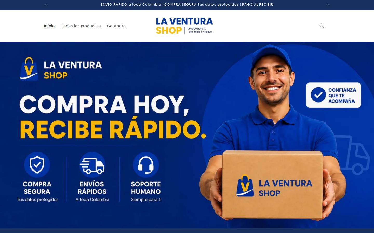 laventurashop.com homepage screenshot