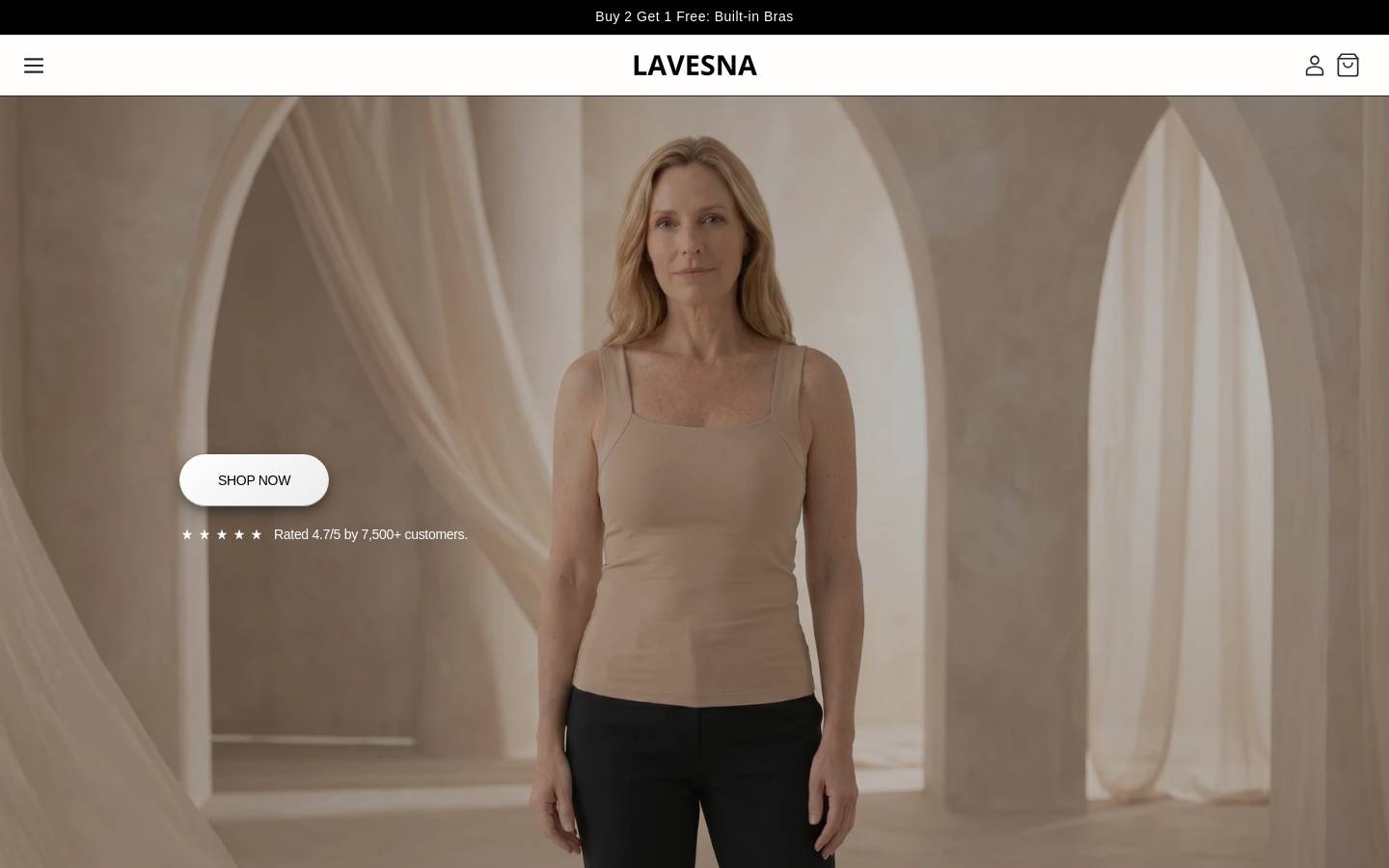 lavesna.com homepage screenshot