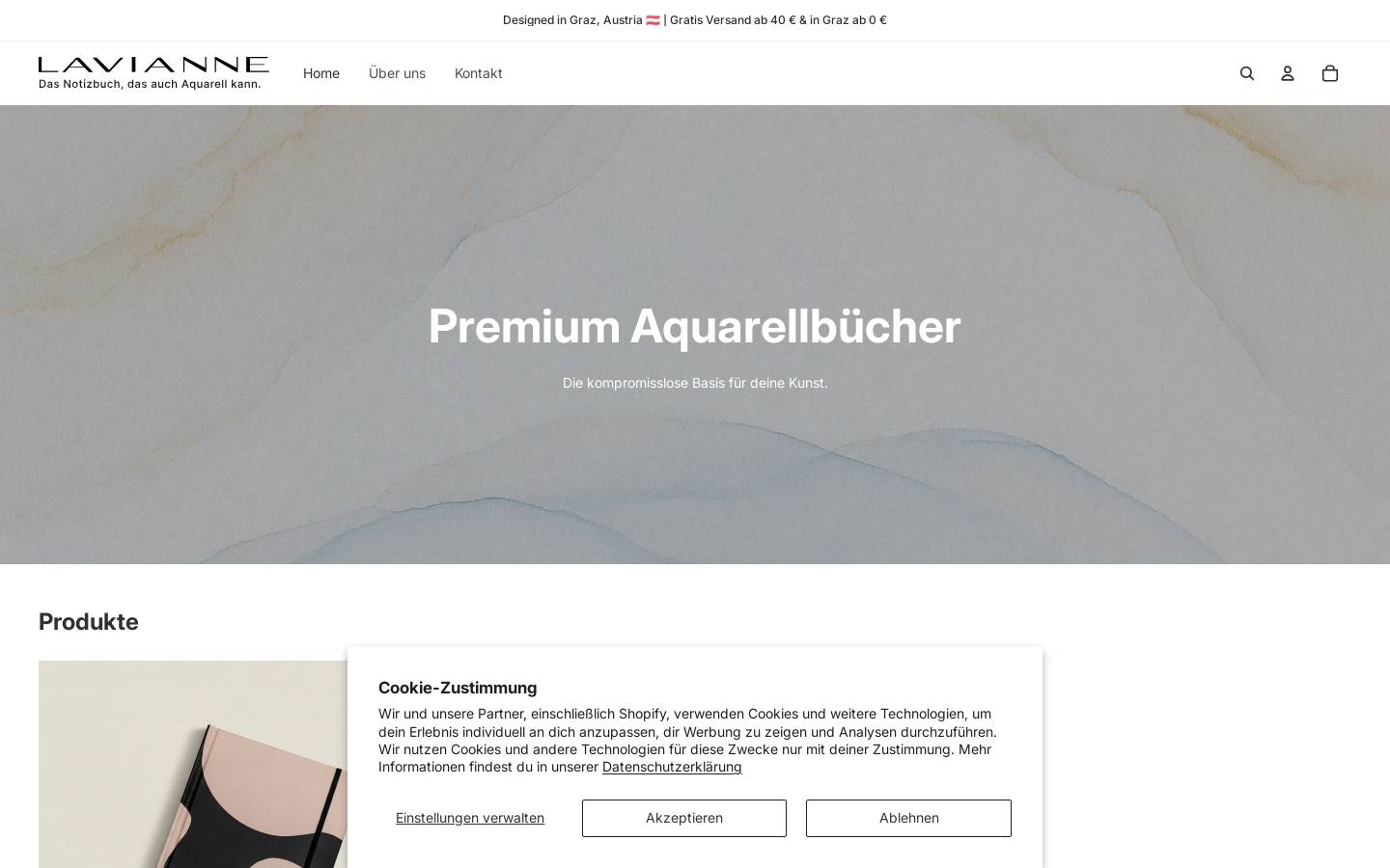 Lavianne homepage screenshot