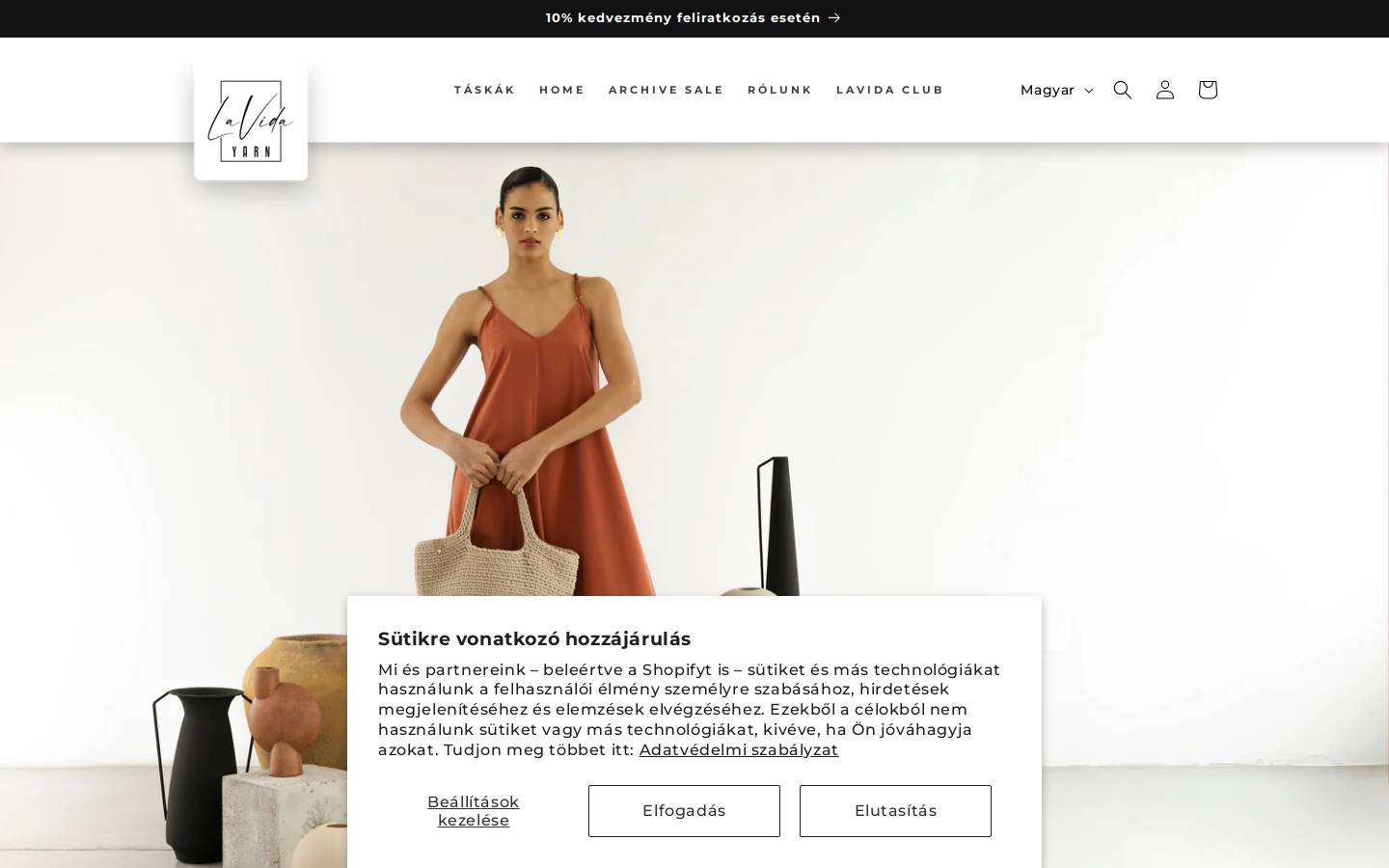 Lavidayarn homepage screenshot