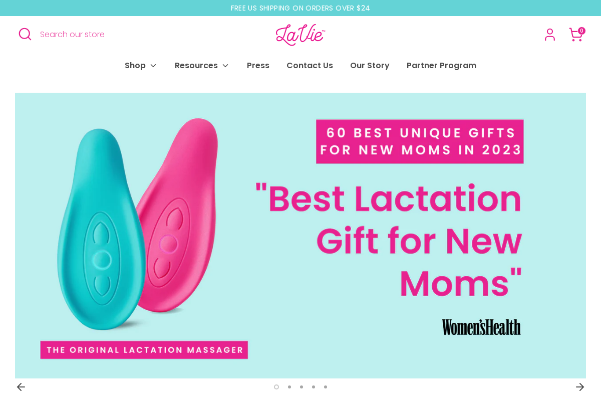 LaVie Mom homepage screenshot