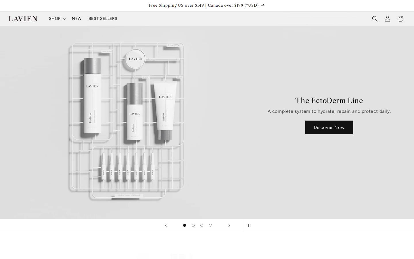 lavien.com homepage screenshot