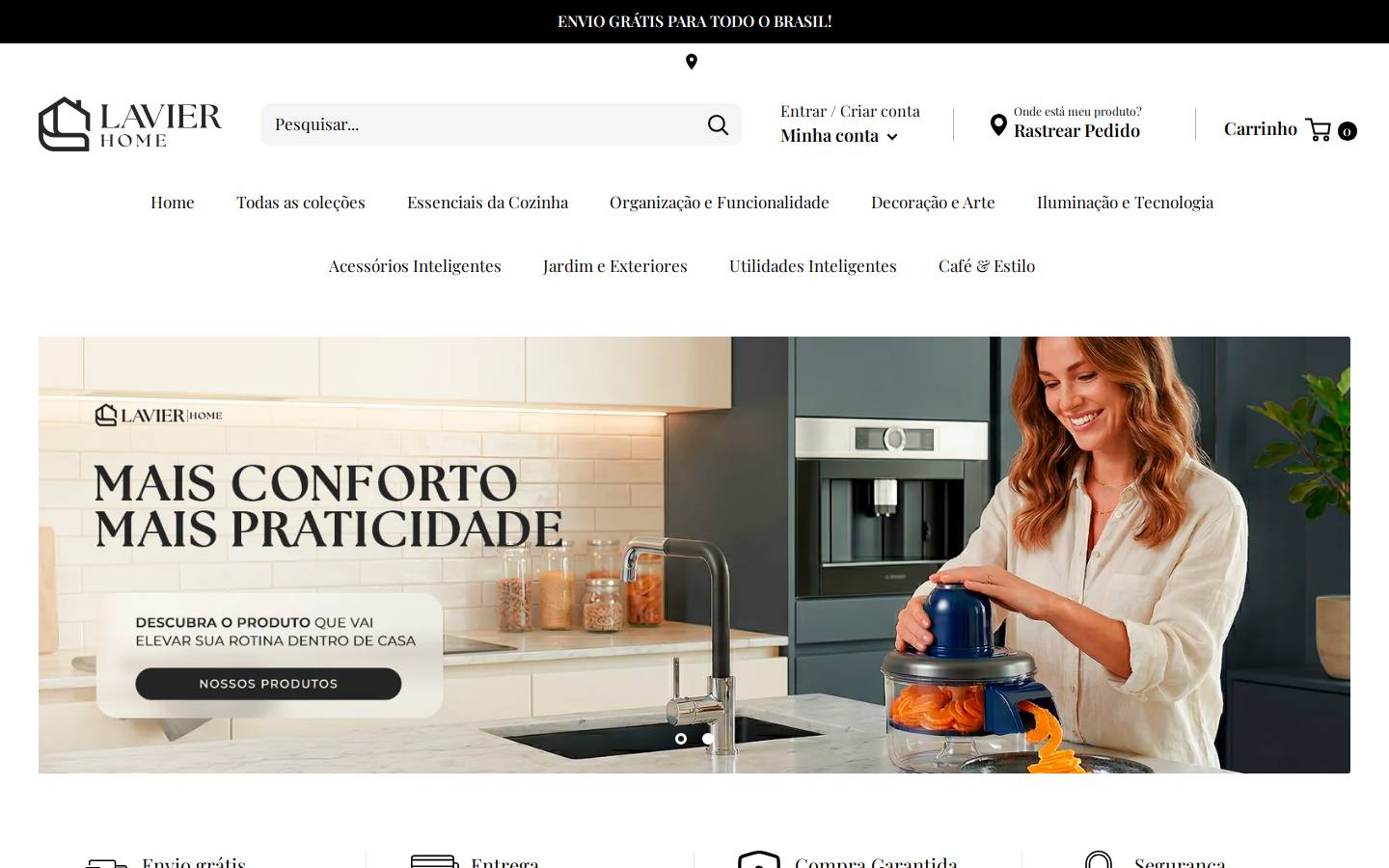 lavierhome.com homepage screenshot