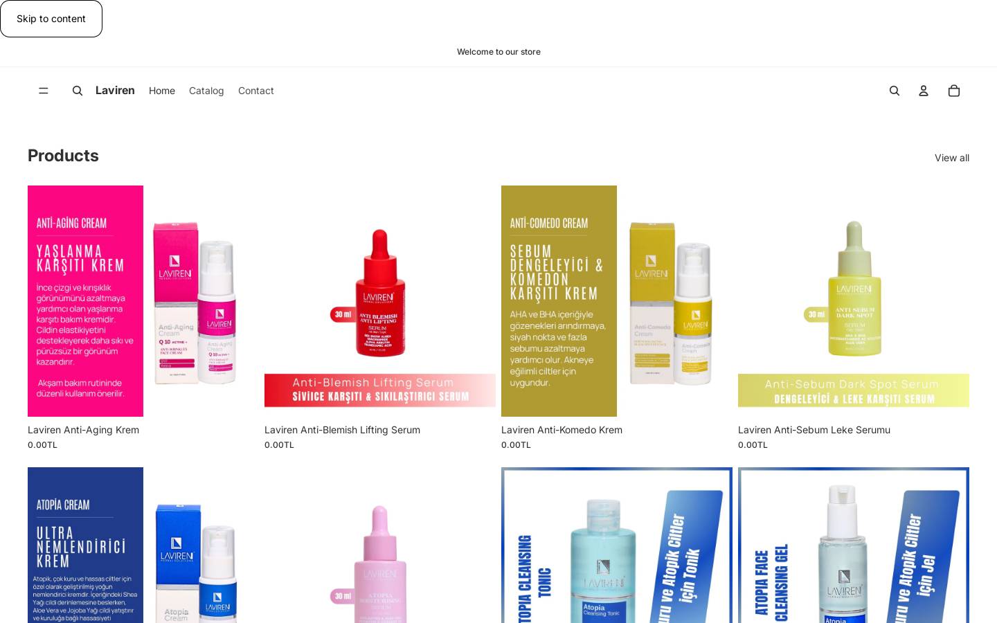 laviren.com homepage screenshot