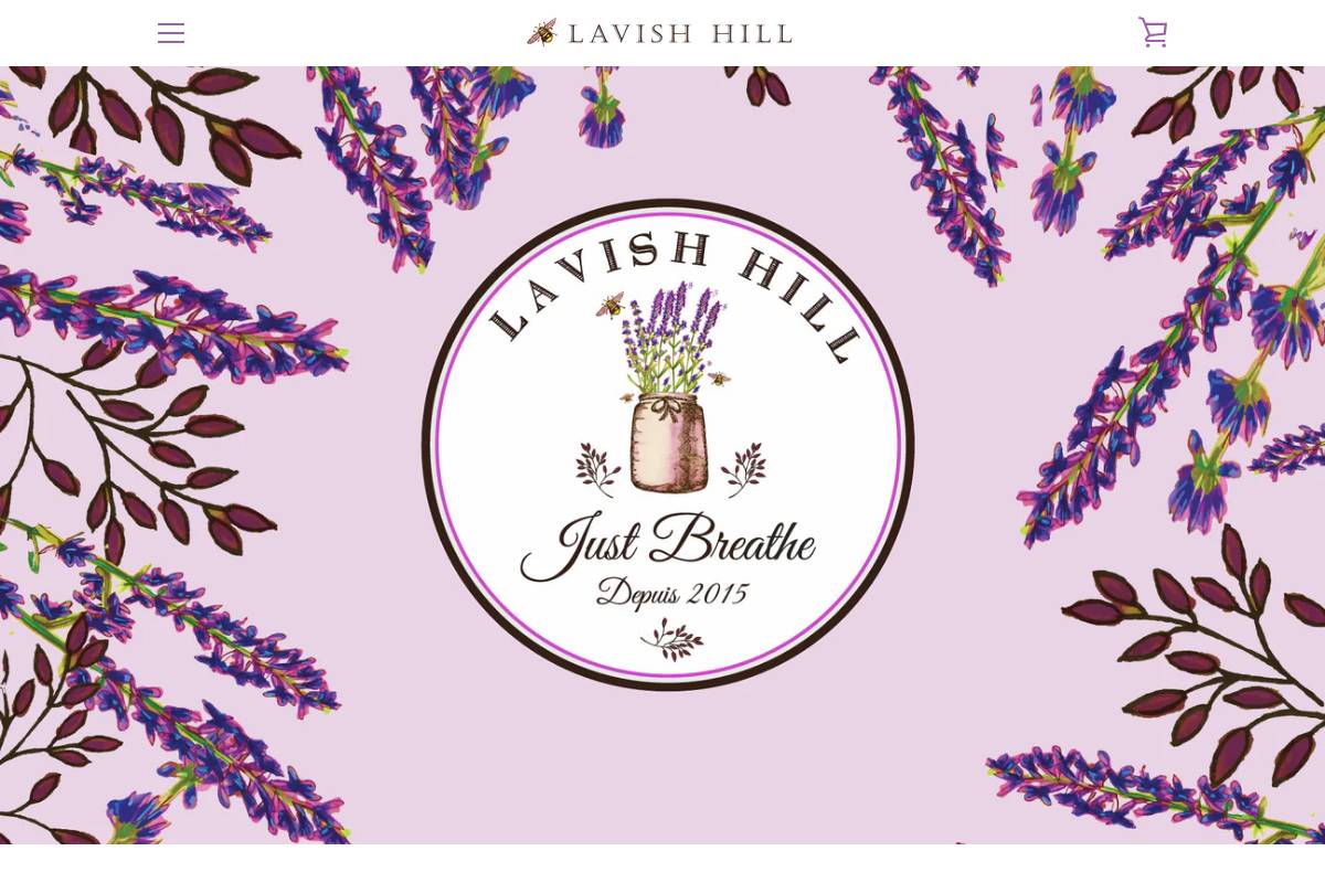 lavishhillfarms.com homepage screenshot