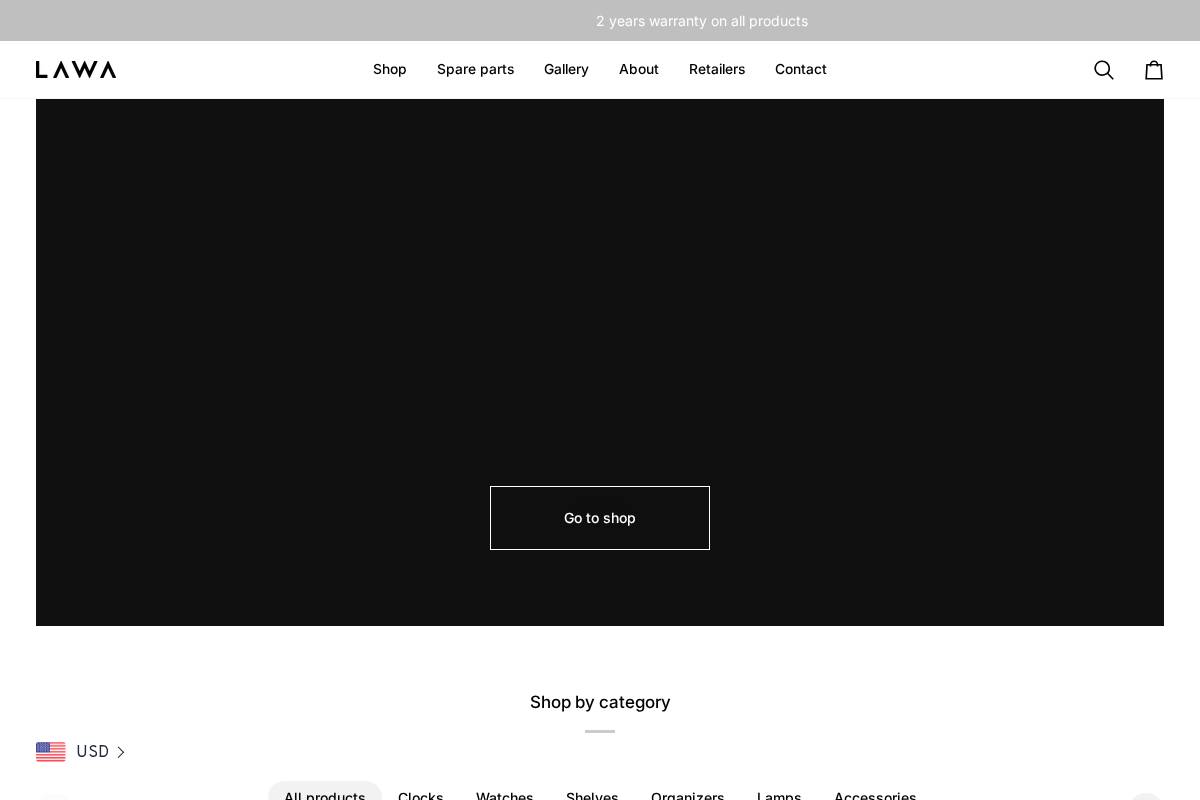 Lawa Design homepage screenshot