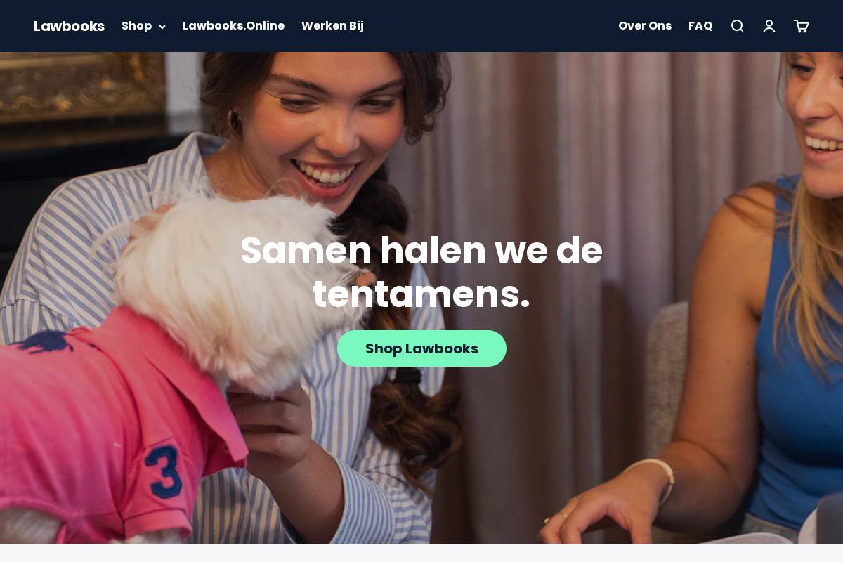 Lawbooks homepage screenshot