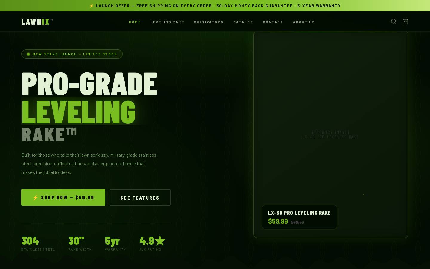 lawnixindustry.com homepage screenshot