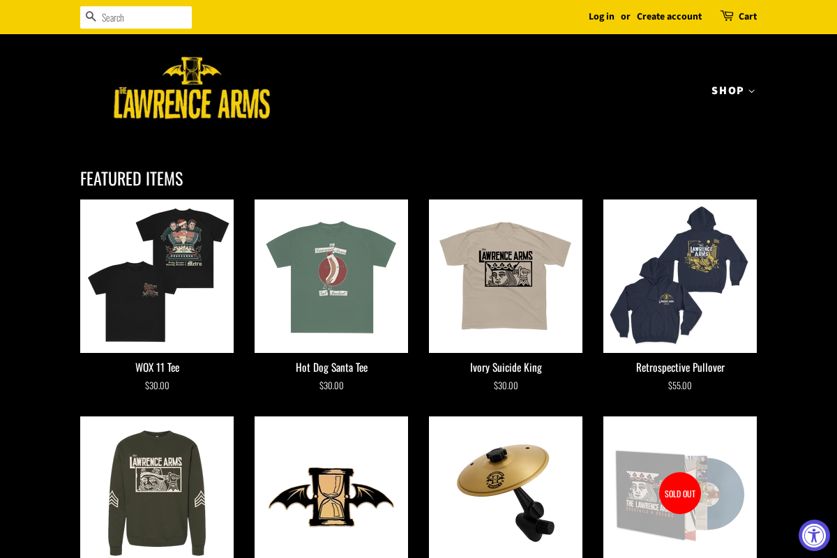 lawrencearmsdealer.com homepage screenshot