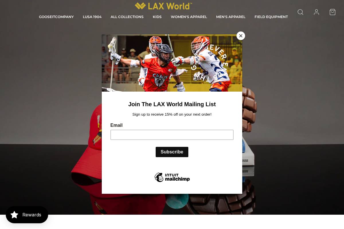 lax-world.com homepage screenshot