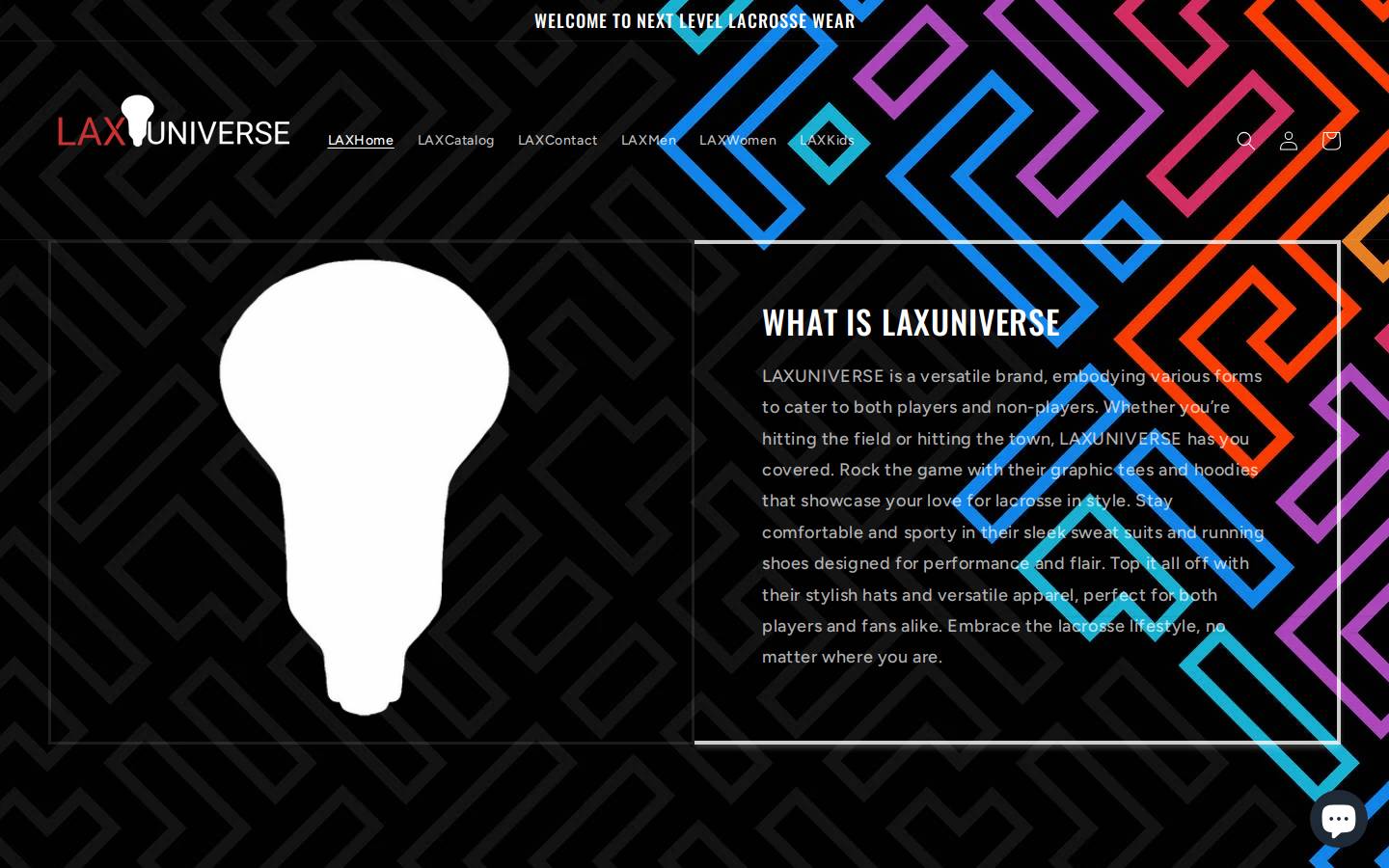 laxuniverse.org homepage screenshot