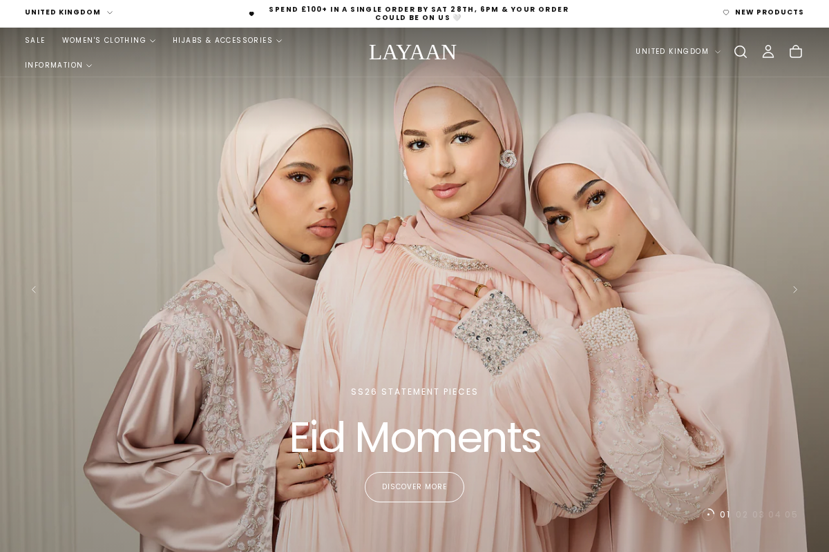 Layaancollection homepage screenshot