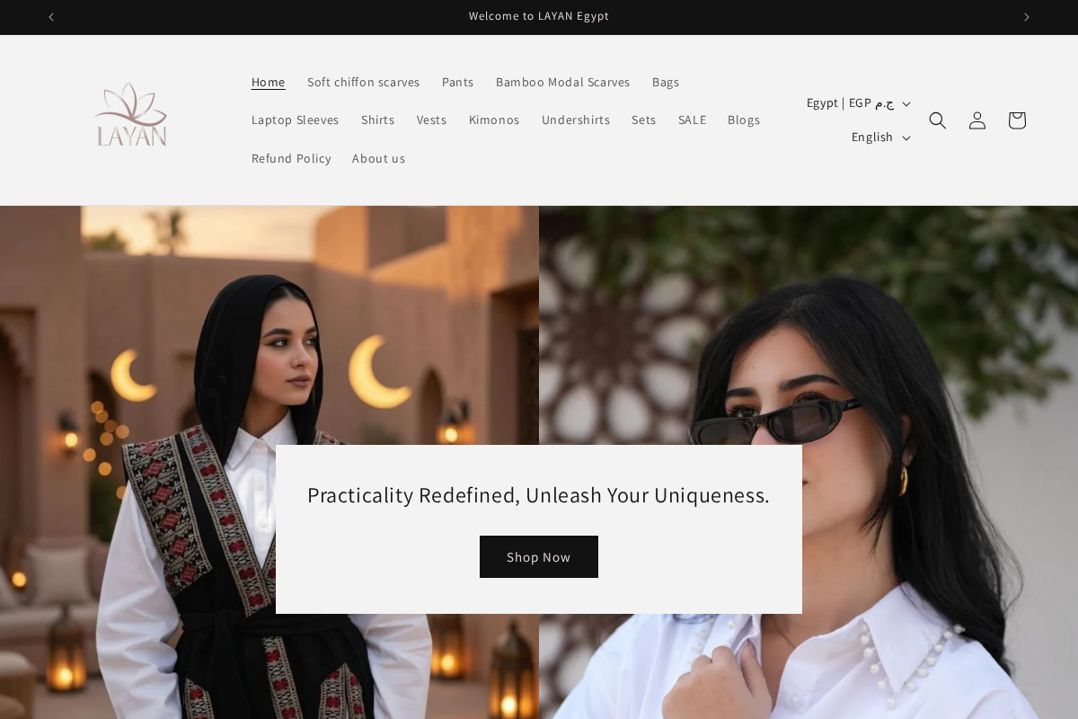 layan-egypt.com homepage screenshot