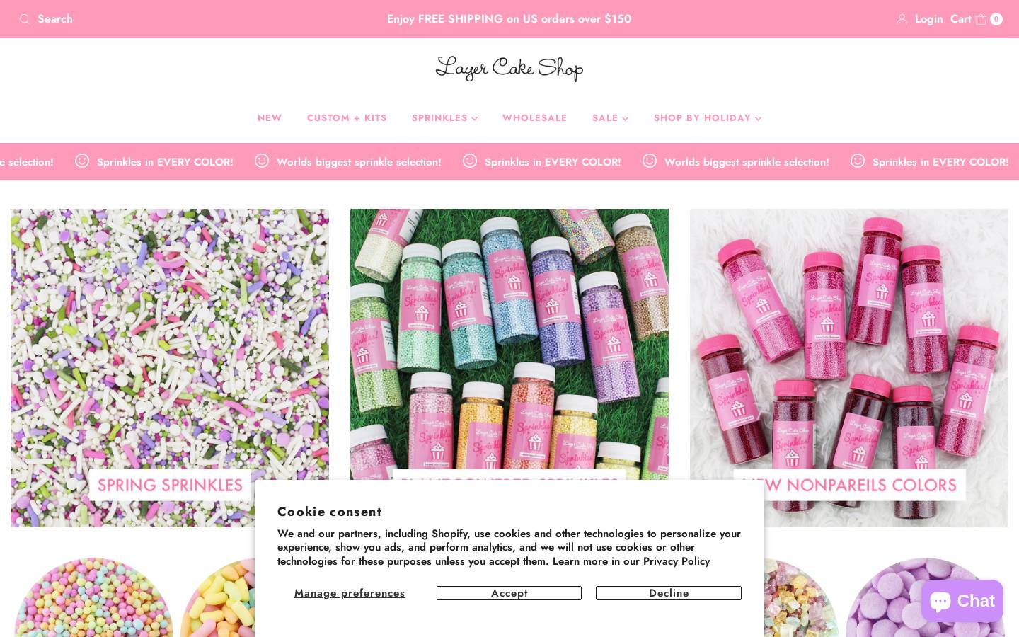 layercakeshop.com homepage screenshot