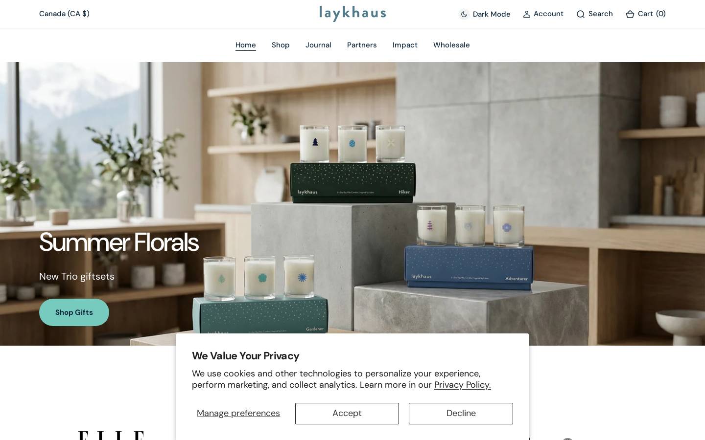 laykhaus.com homepage screenshot