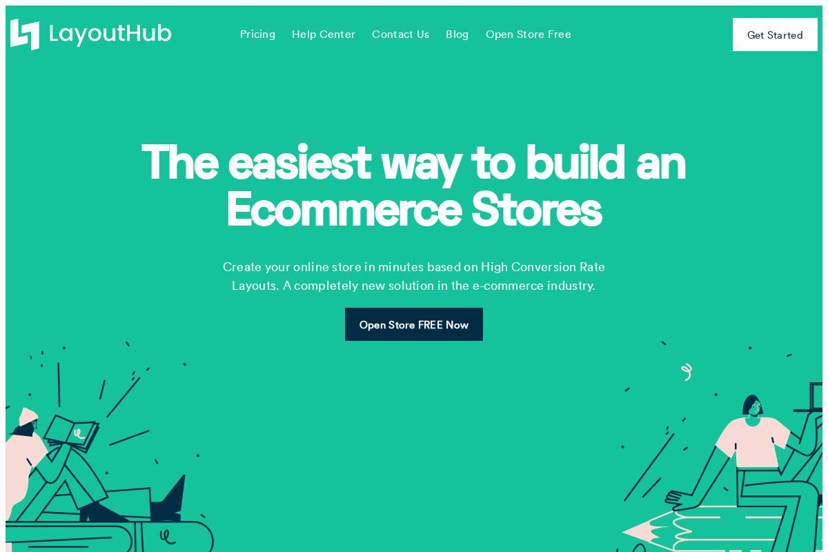 Layouthub homepage screenshot