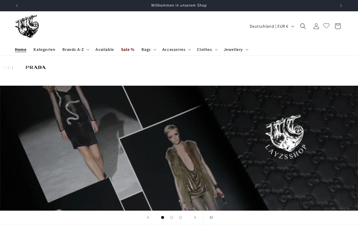 Layzsshop Online homepage screenshot