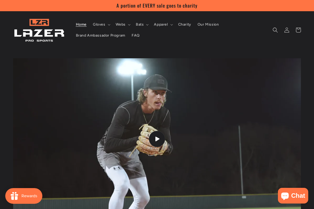 Lazer Pro Sports homepage screenshot
