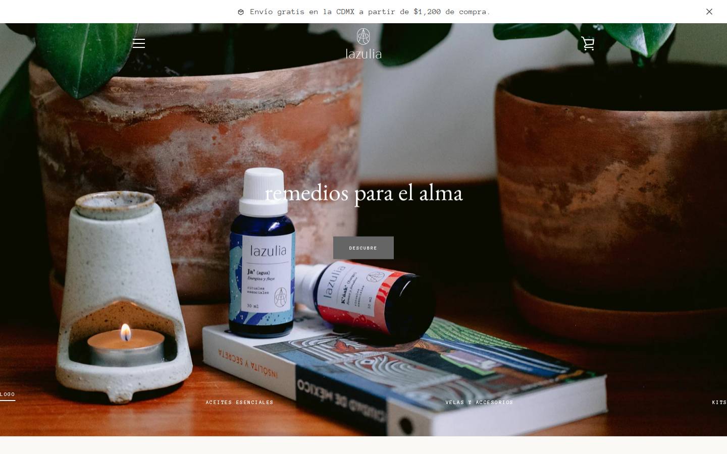 lazulia.mx homepage screenshot