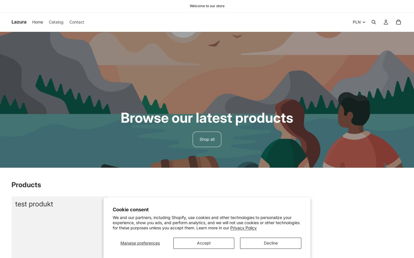 lazura.pl homepage screenshot