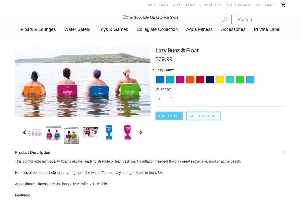 lazybunz.com homepage screenshot