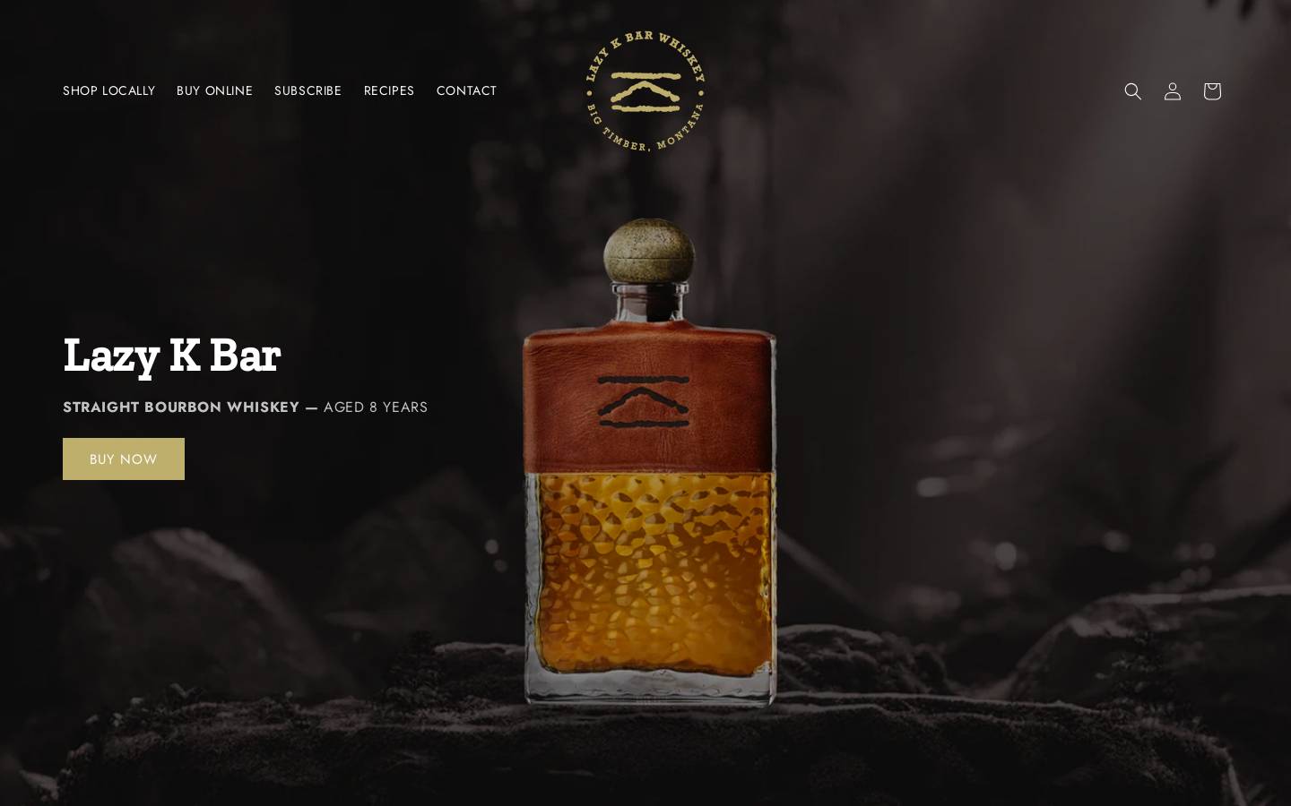 lazykbarwhiskey.com homepage screenshot