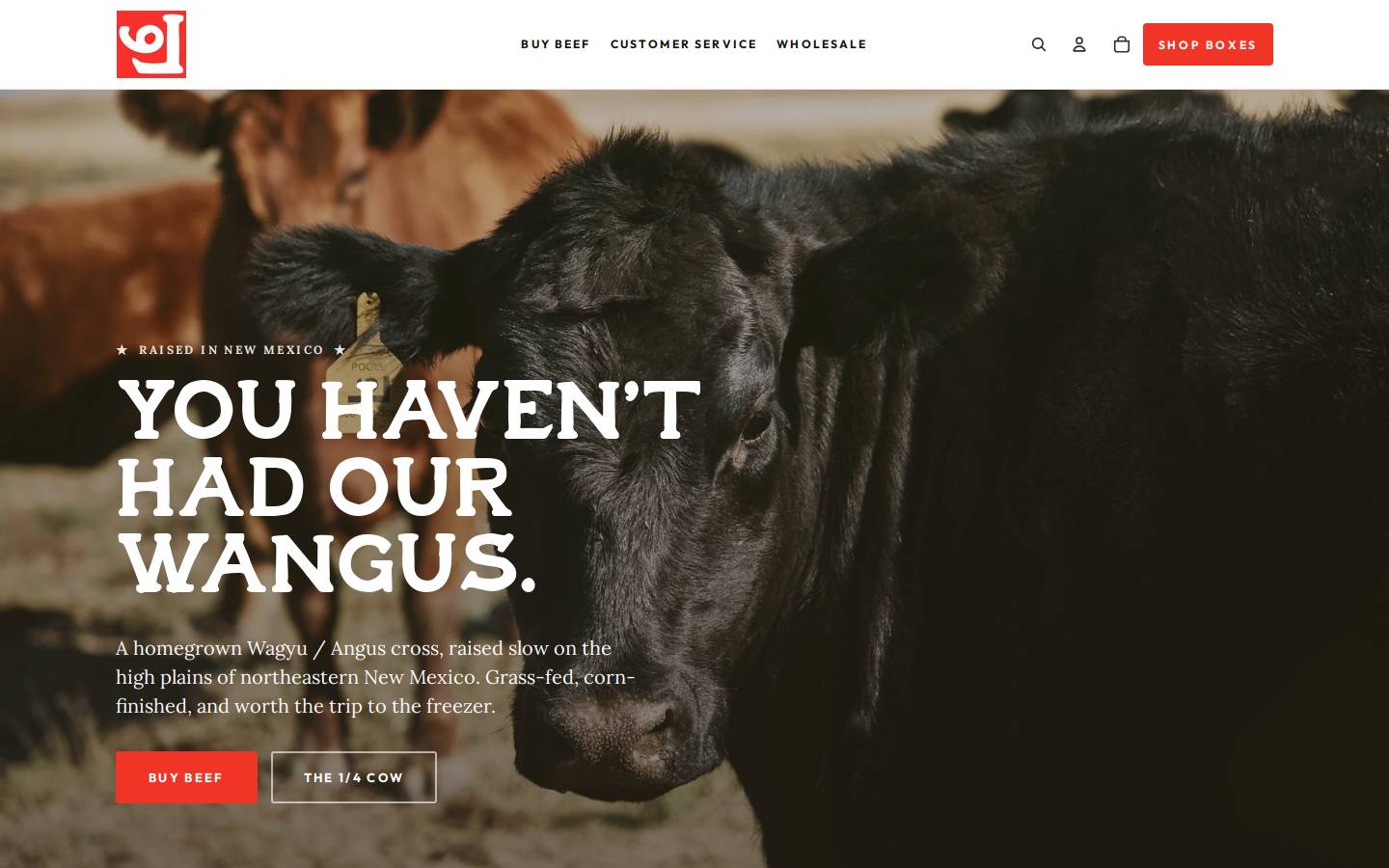 lazysixmeatmarket.com homepage screenshot