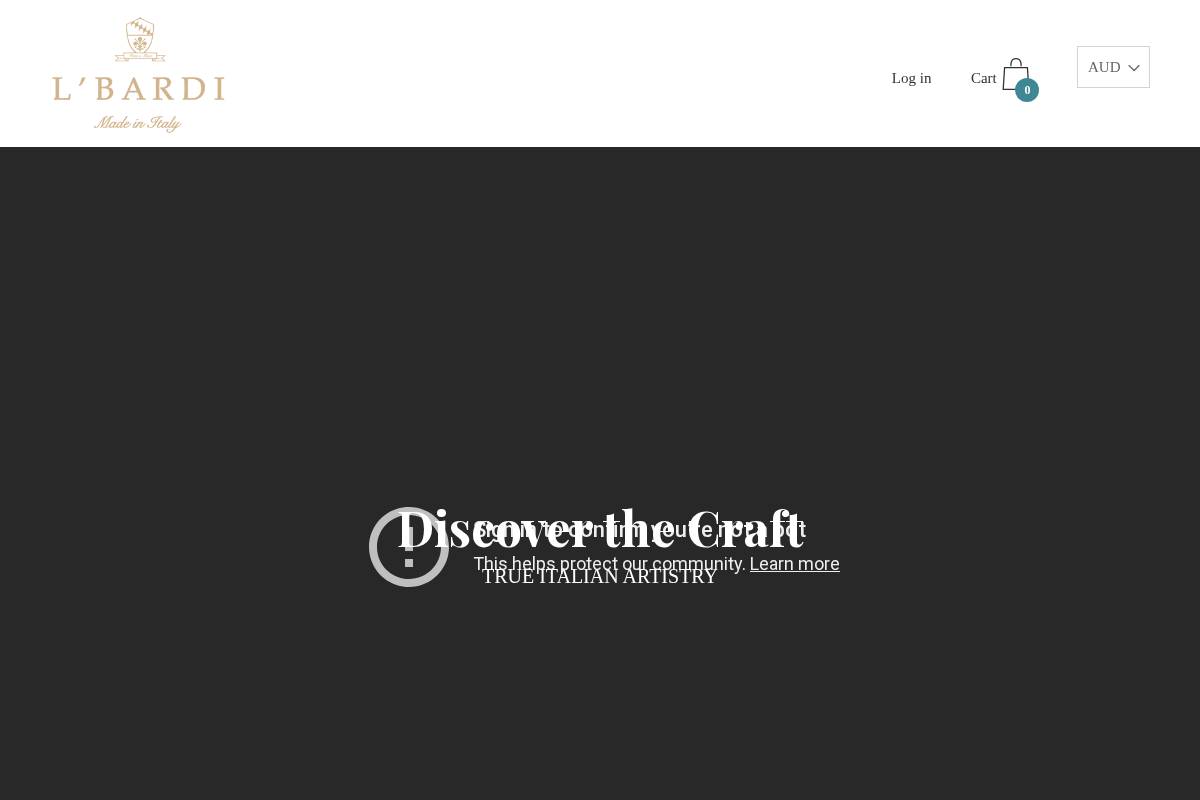 lbardi.com homepage screenshot