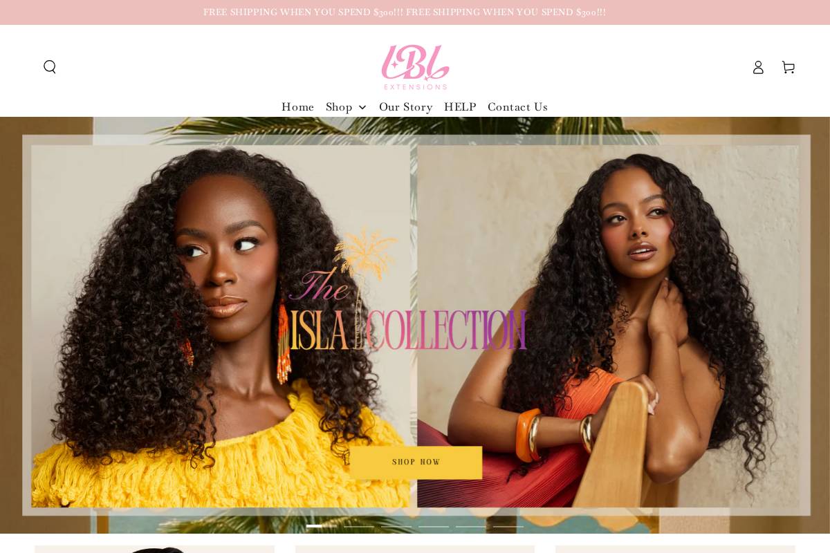 lblextensions.com homepage screenshot