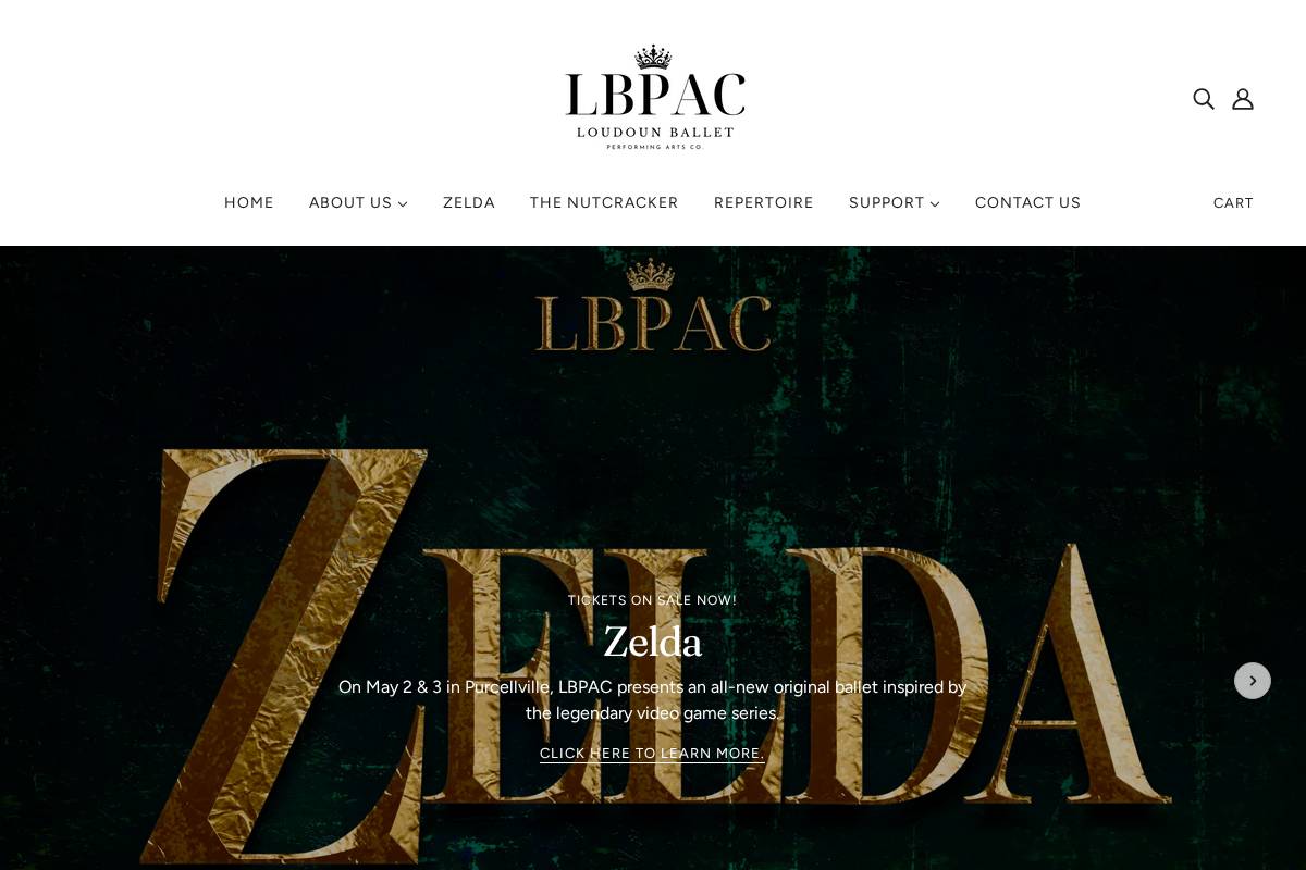 lbpac.org homepage screenshot