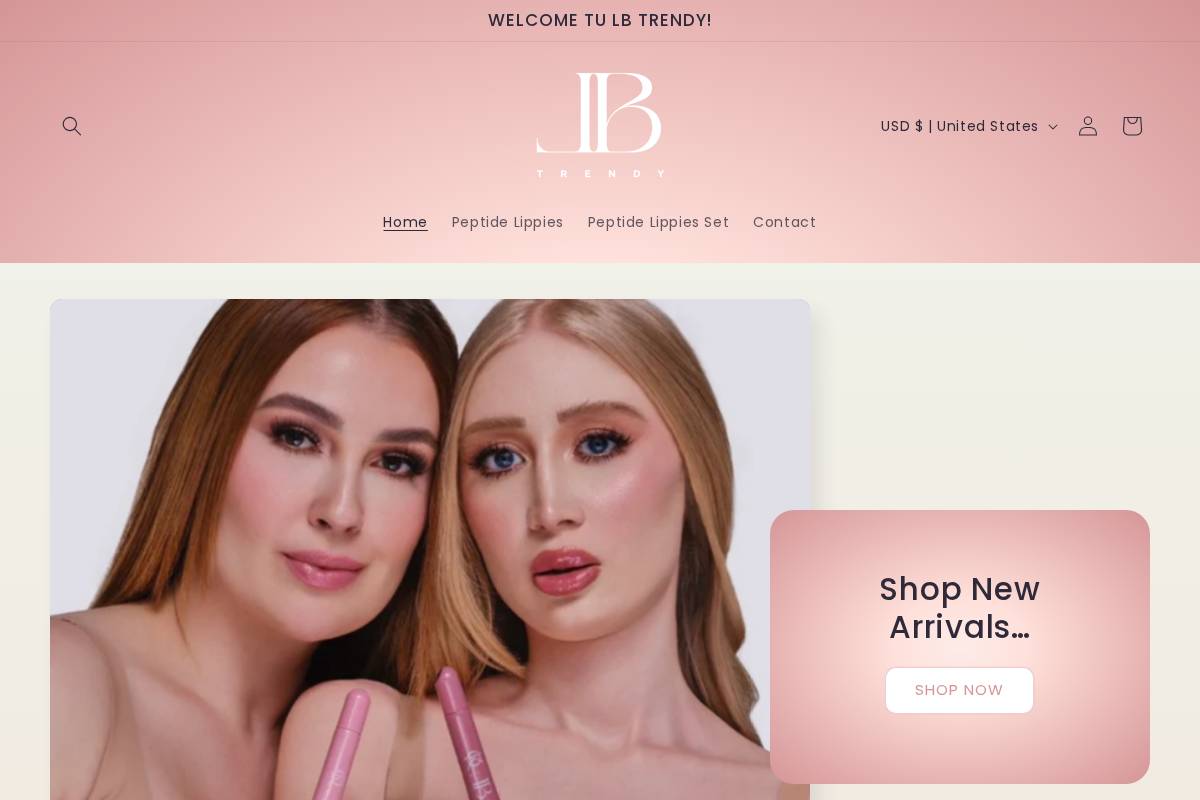 lbtrendy.com homepage screenshot