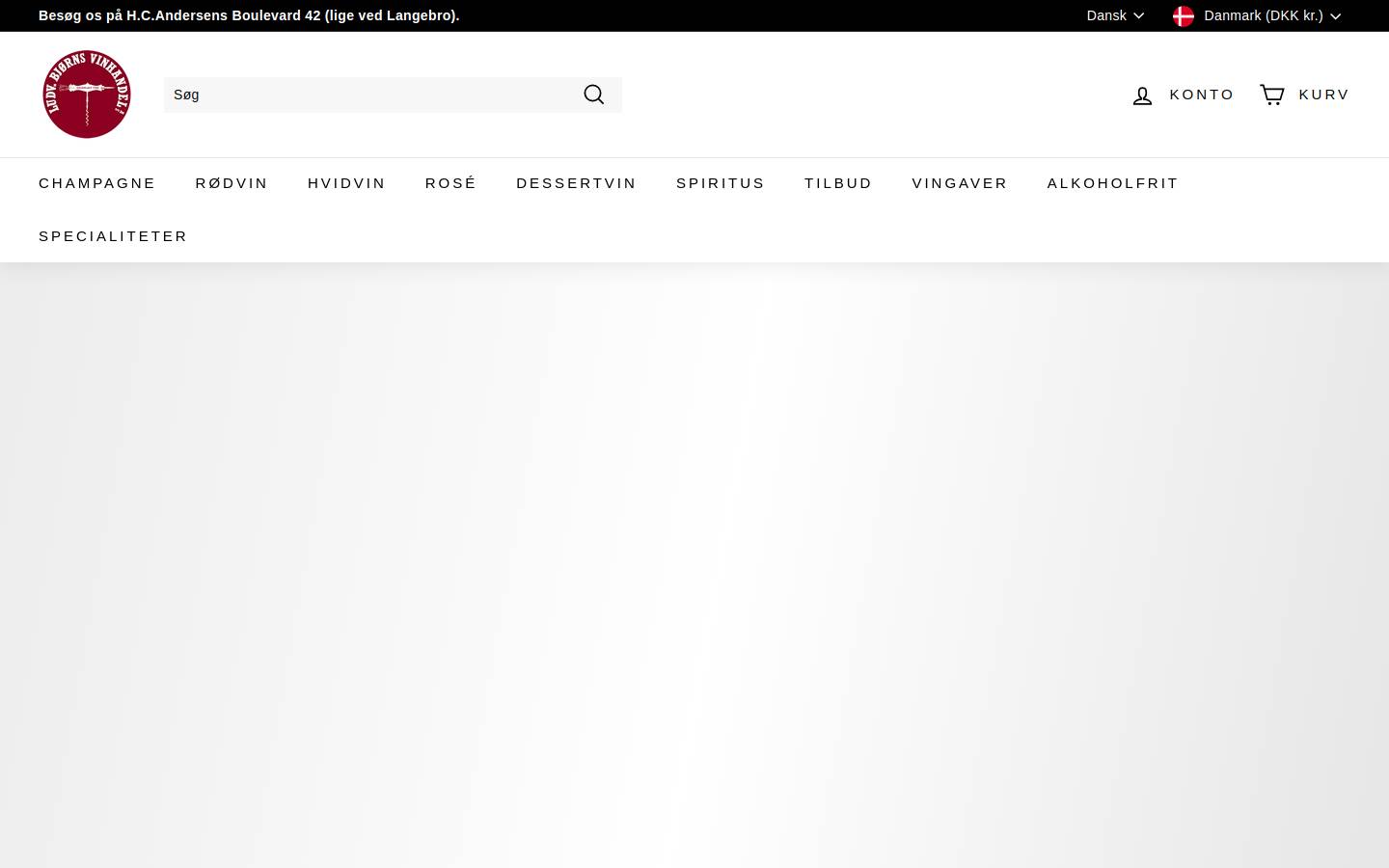 Ludv. Bjørns Vinhandel A/S homepage screenshot