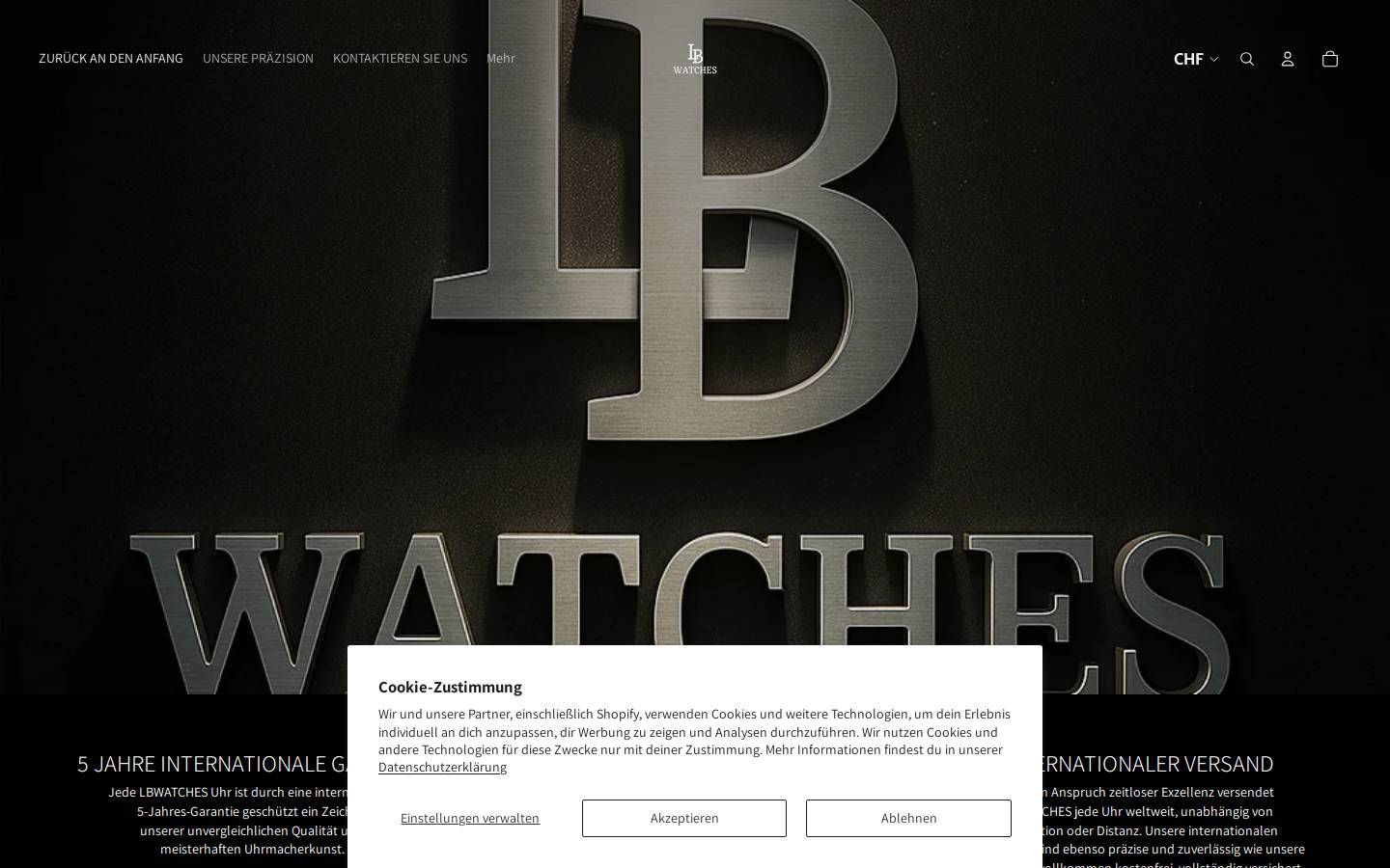 lbwatches.com homepage screenshot