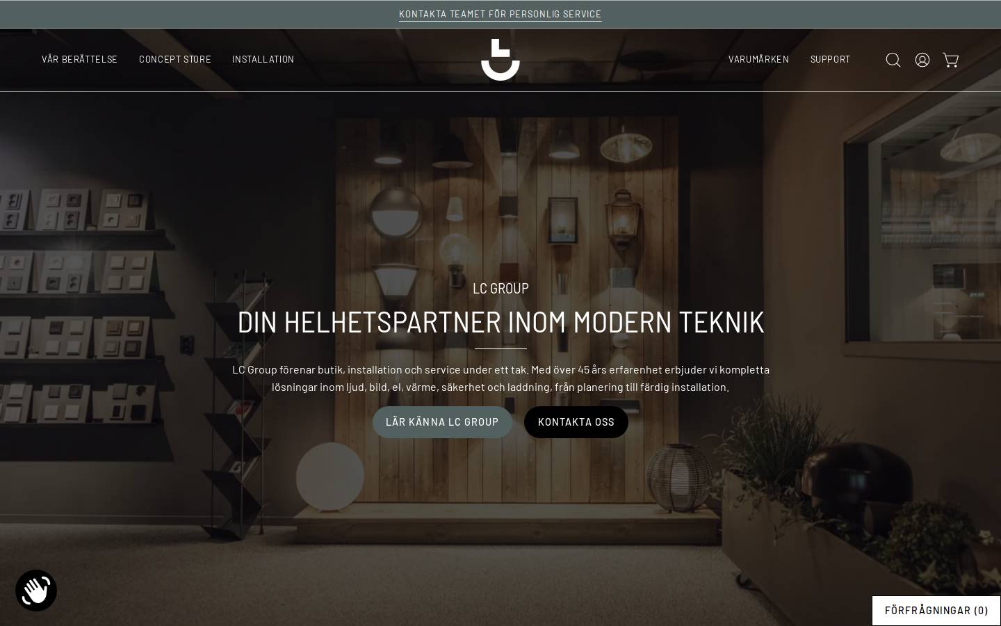 lc-group.se homepage screenshot