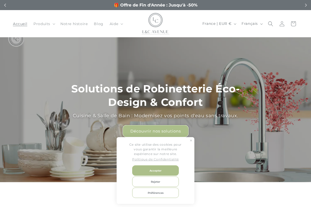 L&C Avenue homepage screenshot