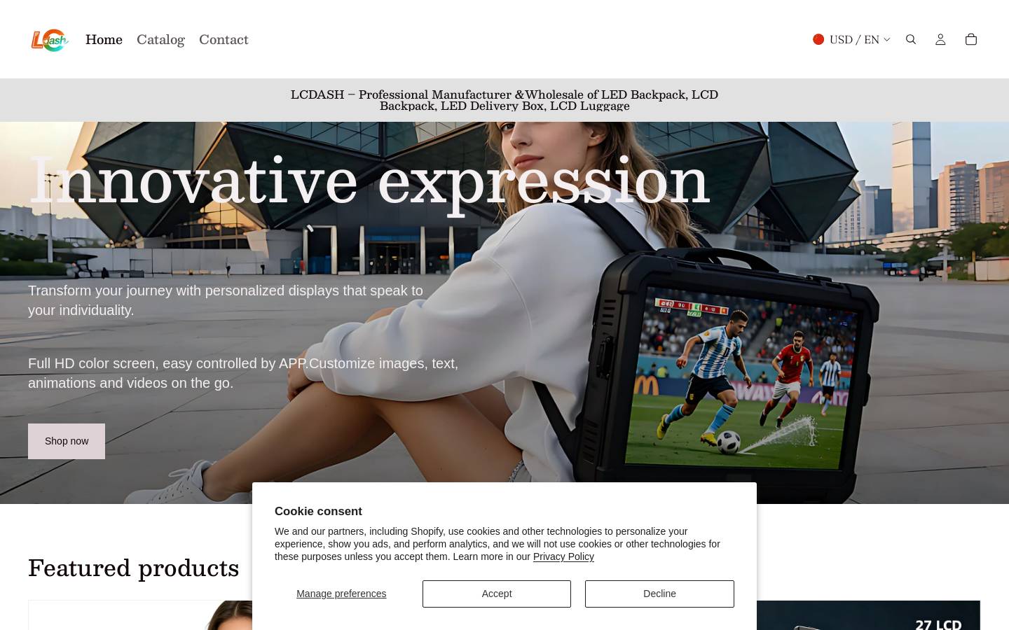 lcdash.com homepage screenshot