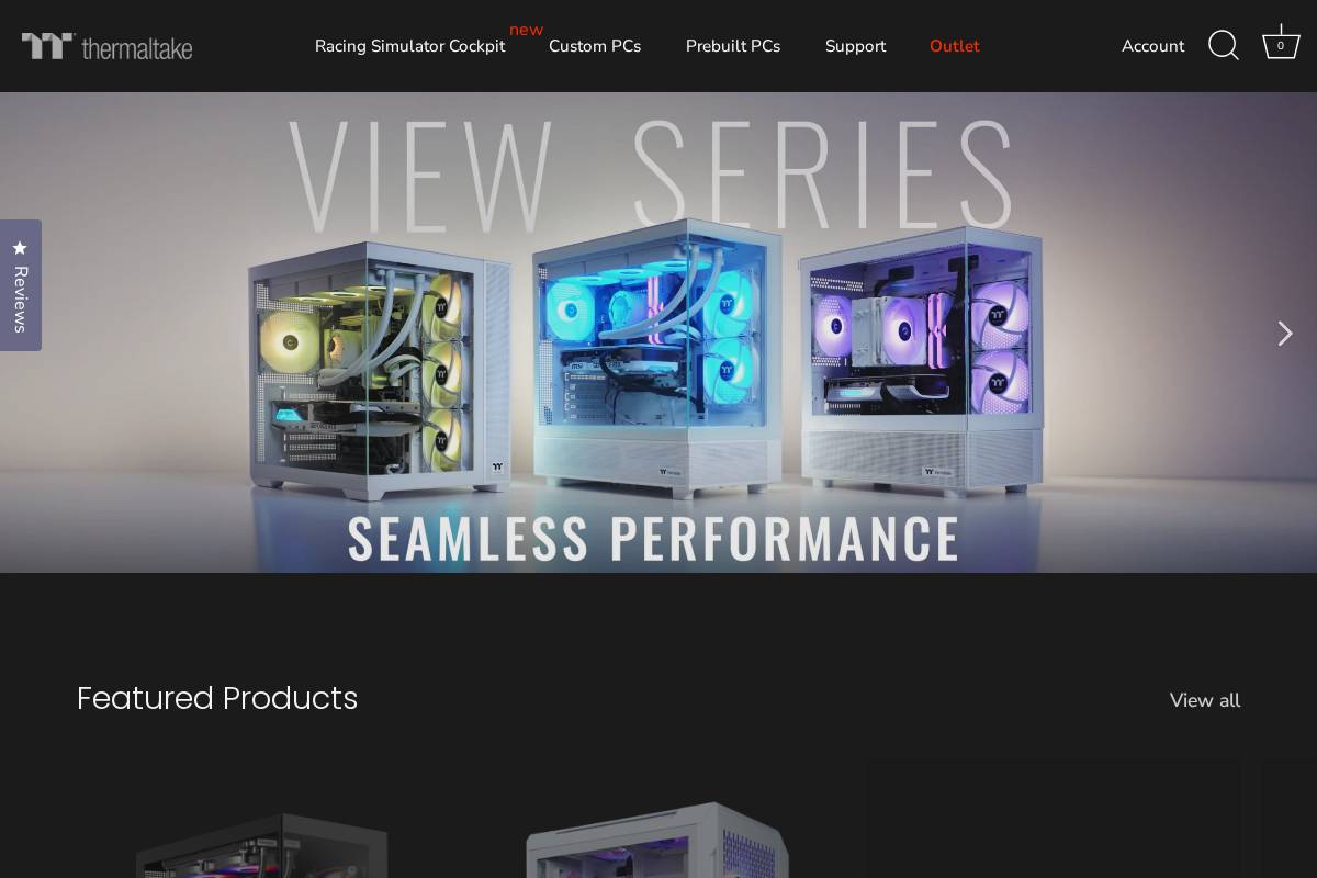 lcgs.thermaltakeusa.com homepage screenshot