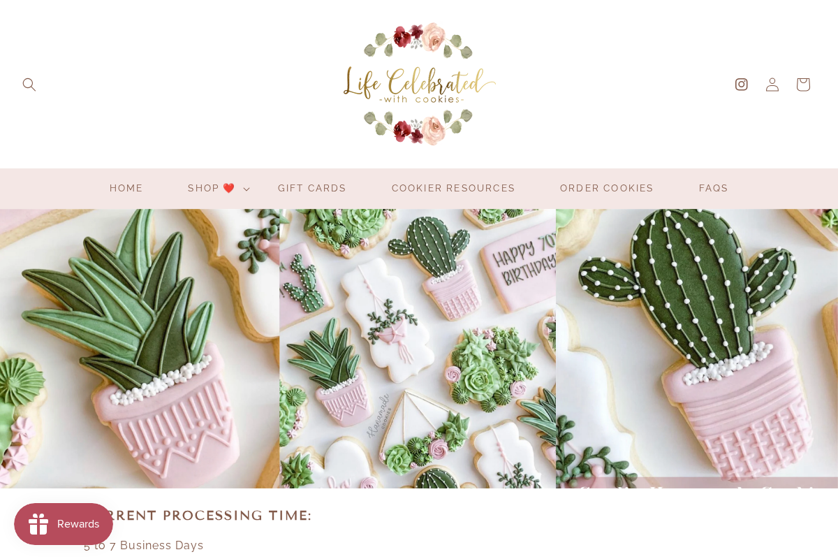 LCWCookieCutters homepage screenshot