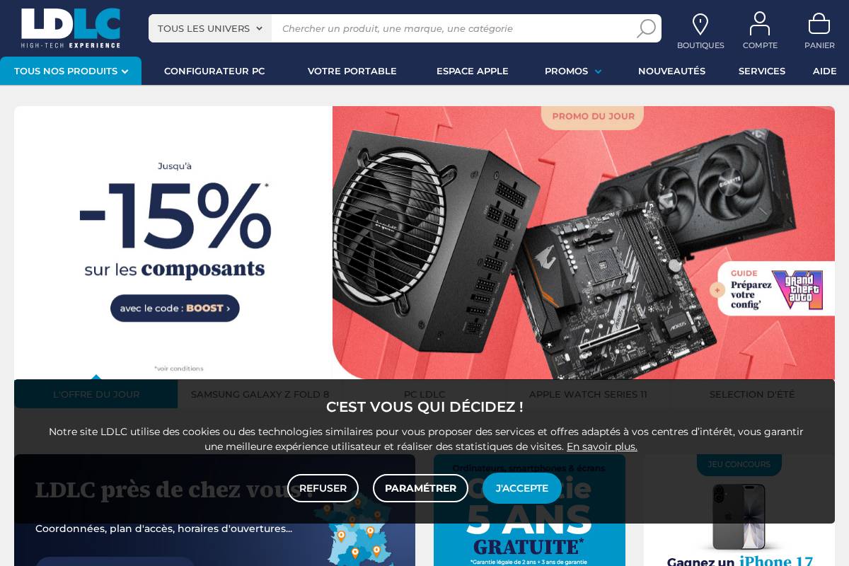 ldlc.com homepage screenshot