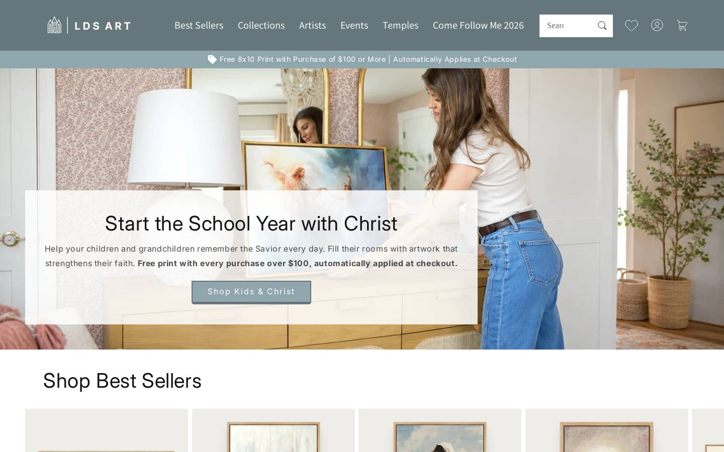 ldsart.com homepage screenshot